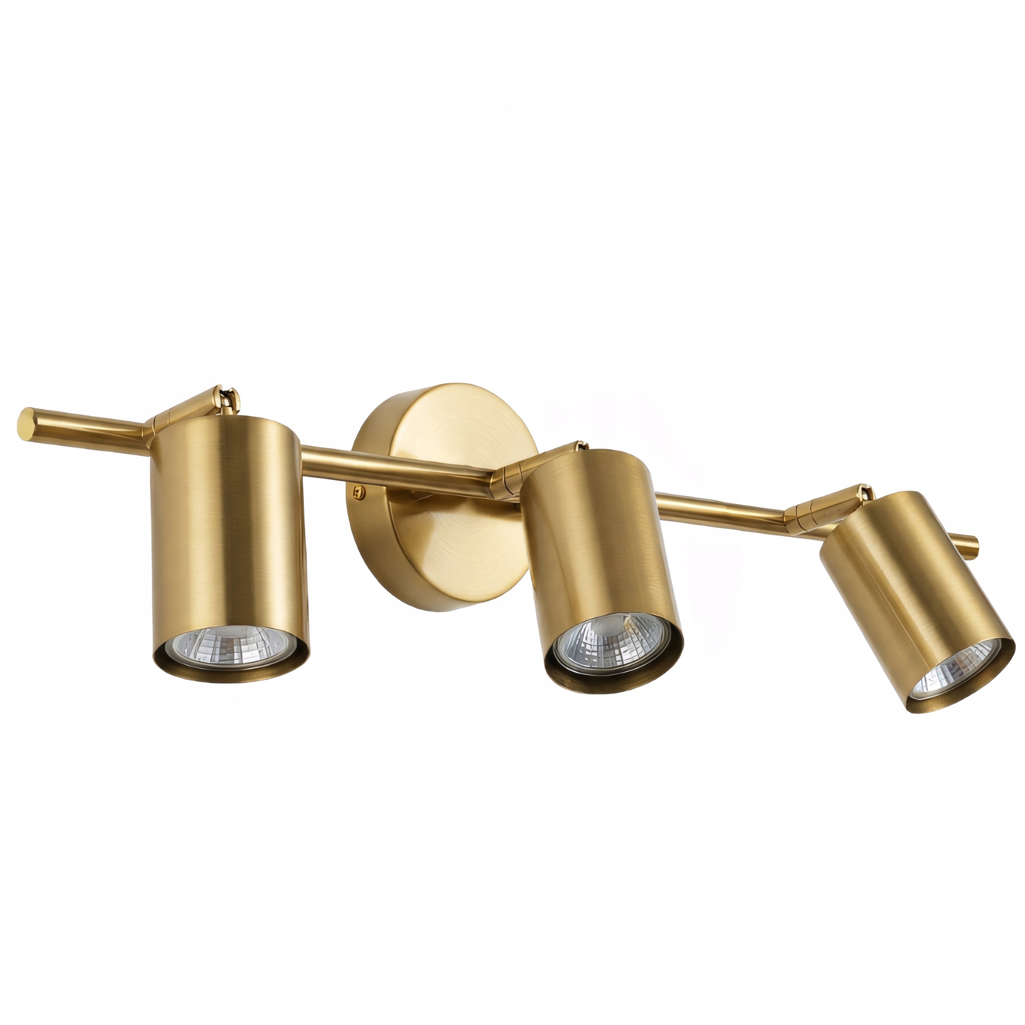 Kinkiet Ścienny Łazienkowy Nad Lustro Lampa Złota Szczotkowana Regulowana