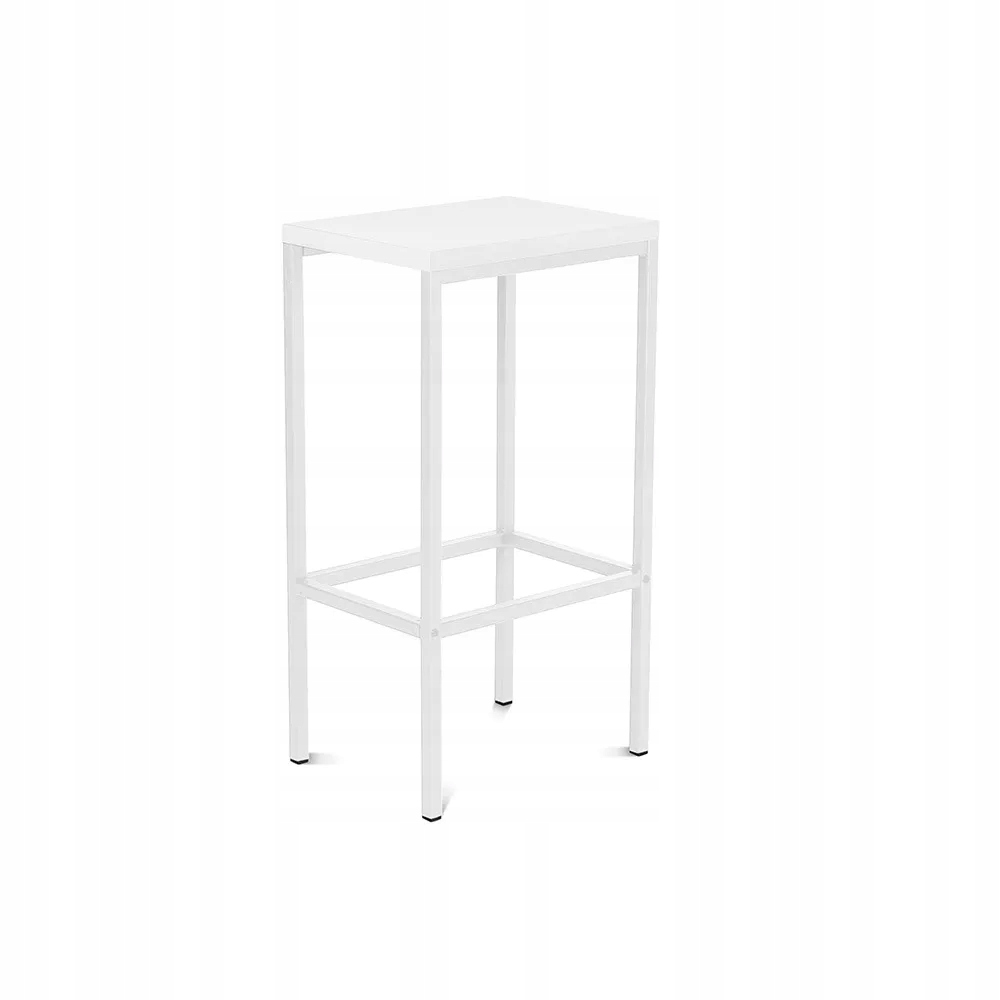 Barová stolička Rocada 959SM04, s melamínovým sedákom, biela/biela