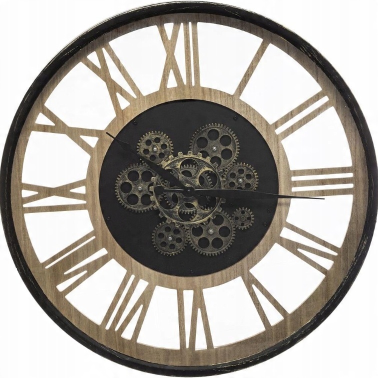

Royal Art Duży Zegar ścienny Retro 55cm Cichy Loft
