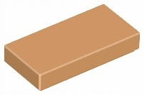 

20 szt Lego 3069b Medium Nougat Tile 1 x 2 Nowy