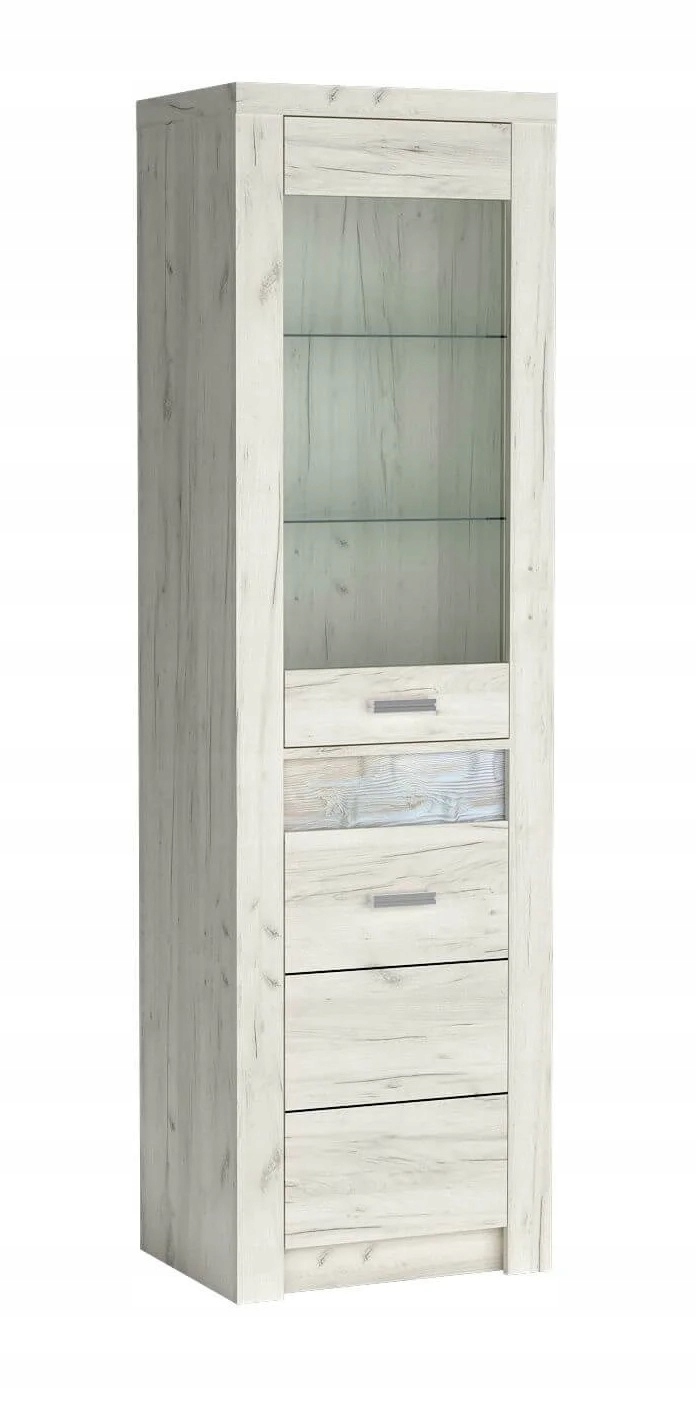 Wysoka wąska witryna słupek do salonu jadalni