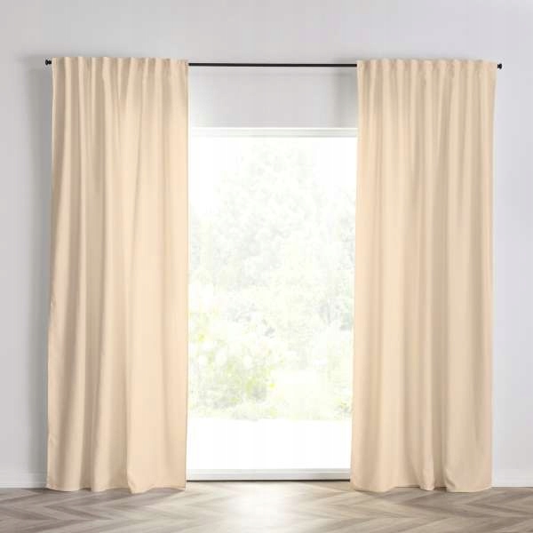 

Dekoria Zasłona Basic na taśmie 140x260 kremowy