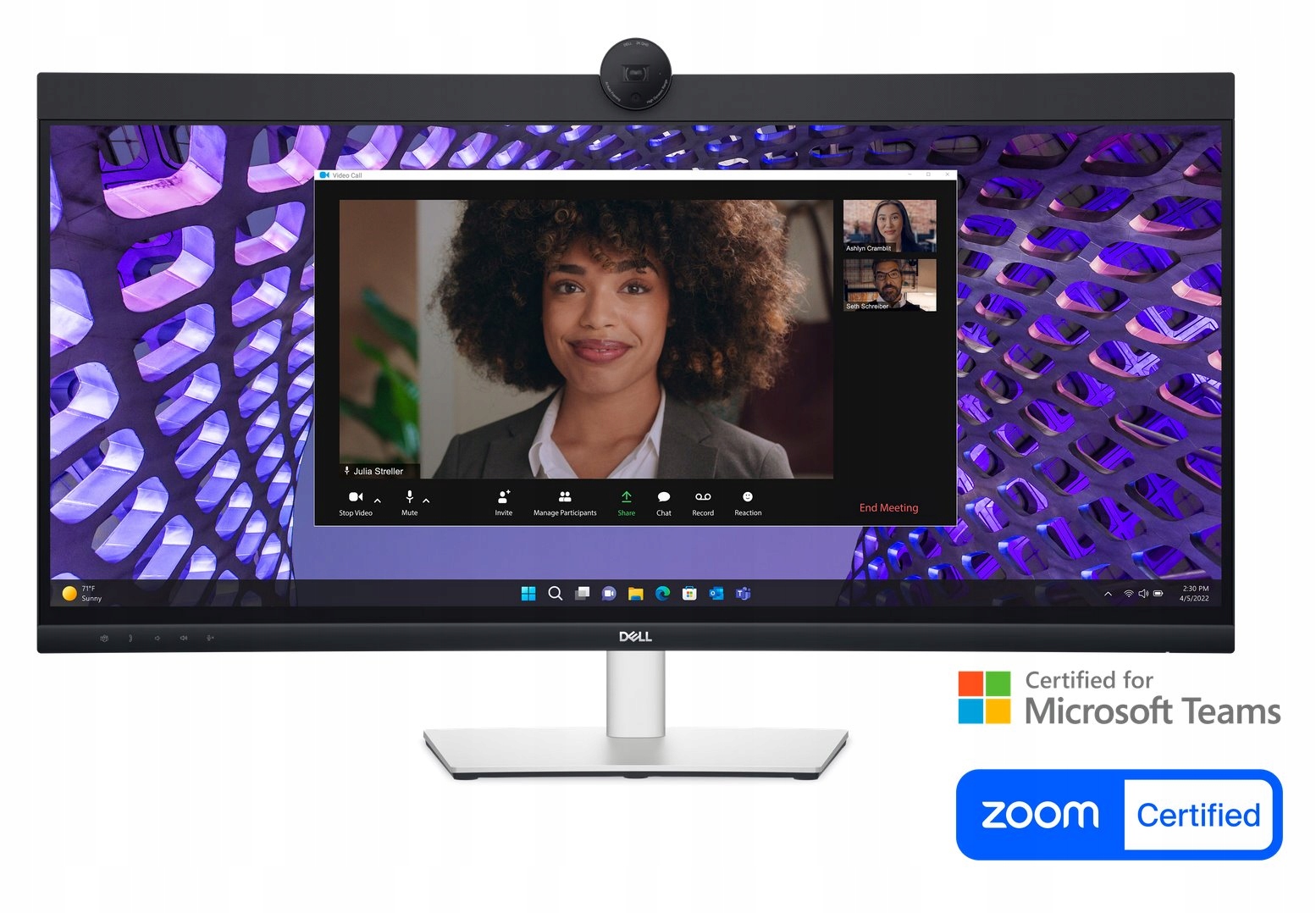 Dell Monitor P3424WEB 34 palcov Ips 3440 x 1440 pixelov Pomer strán 21:9