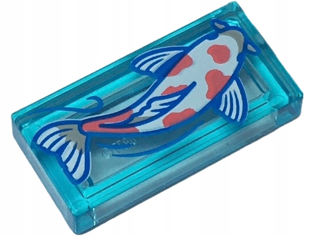 LEGO 3069bpb1167 1x2 TILE Ryba Rybka Karp Koi (1g)