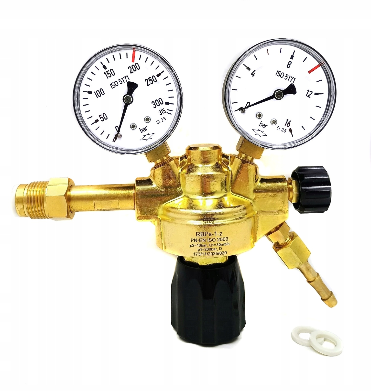 Redukční ventil pro vzduch Perun Vzduch 200 bar RBPs-1-z W212-7731