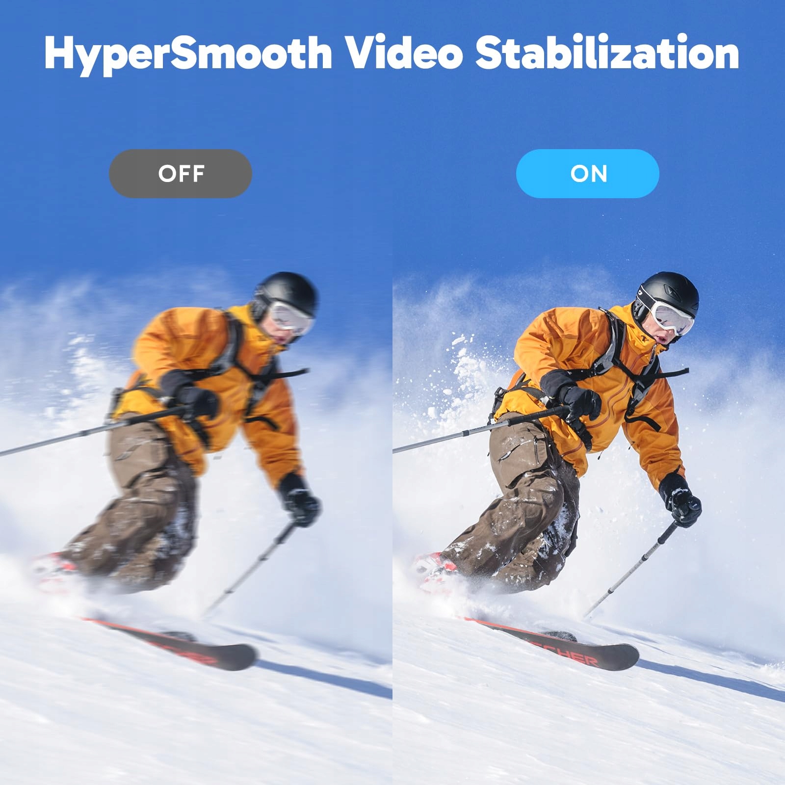 AKASO Kamera Sportowa 4K 30FPS 128GB 20MP WiFi Wodoodporna 40M EIS — miniatura 4