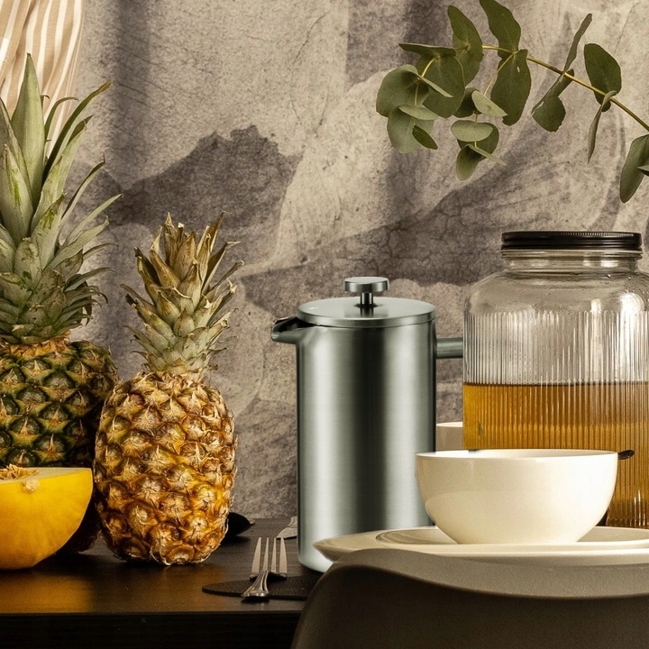 DZBANEK Z ZAPARZACZEM 1L FRENCH PRESS DO KAWY HERBATY ZIÓŁ STALOWY 21 CM Kod producenta 5905155014382
