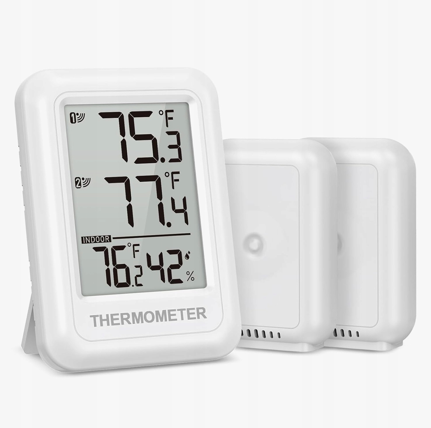 Termometr 2 Czujniki Cyfrowy Higrometr Bezprzewodowy Temperatura