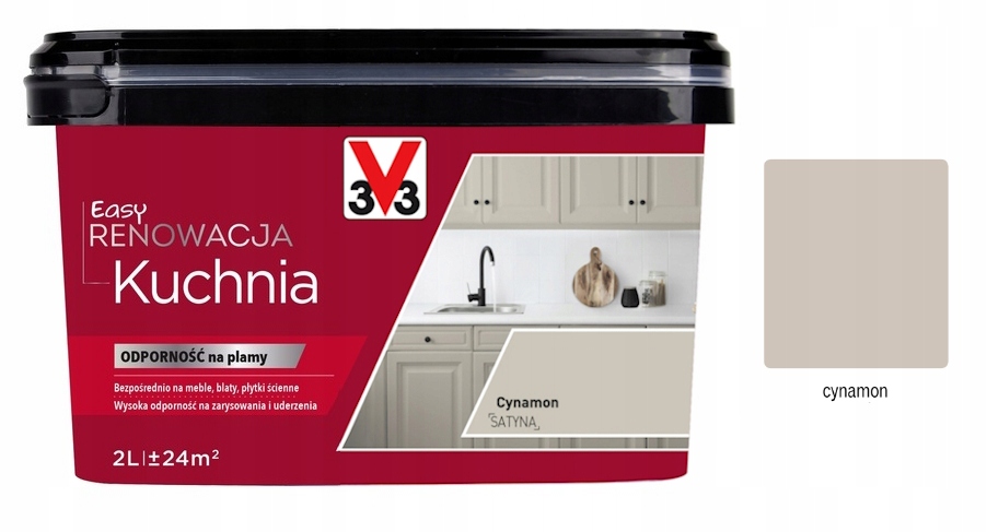 V33 Farba renowacja Kuchnia I Meble 2 L Cynamon satyna