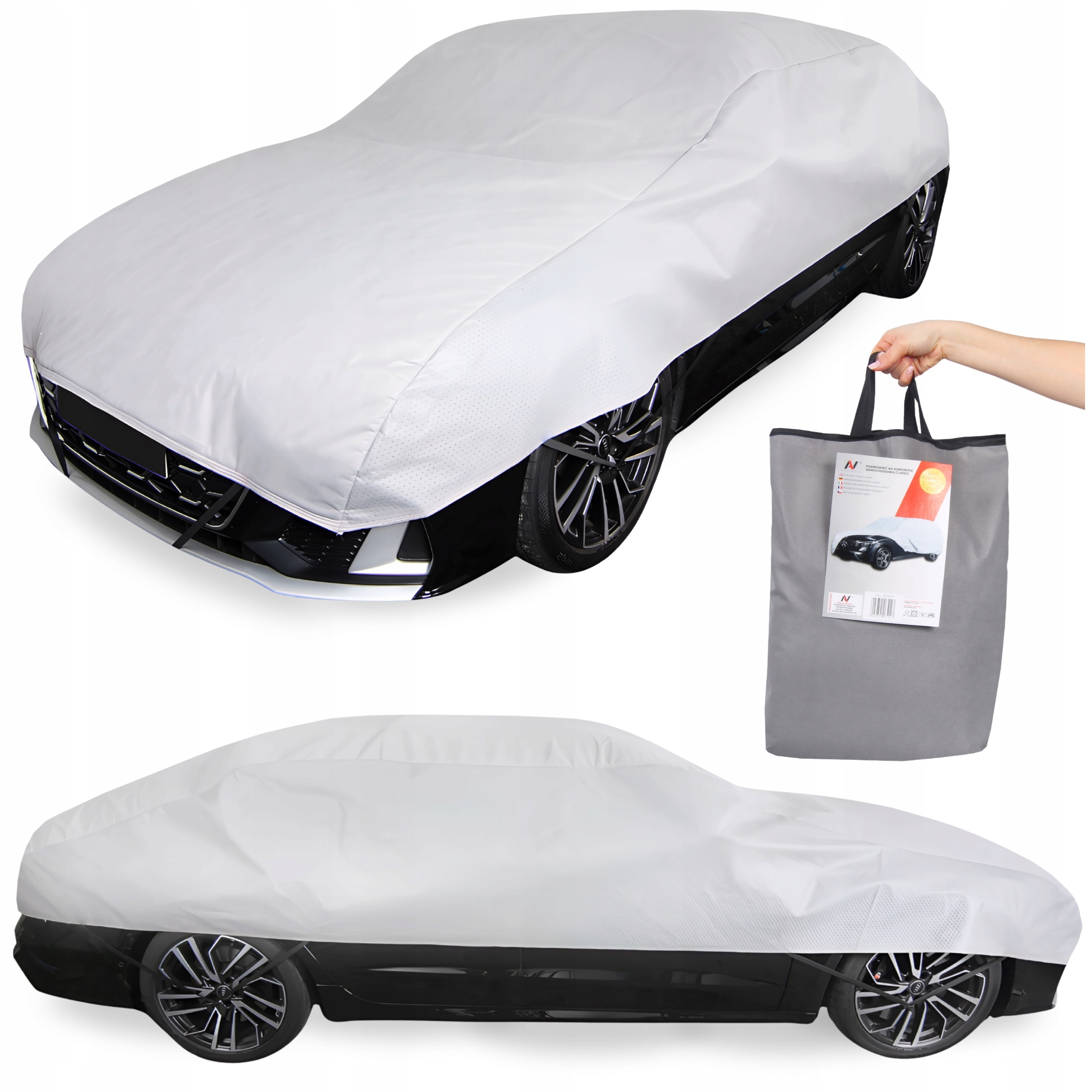 Protipožární kryt na automobil Sedan L Antigradový 14 mm Polopotah