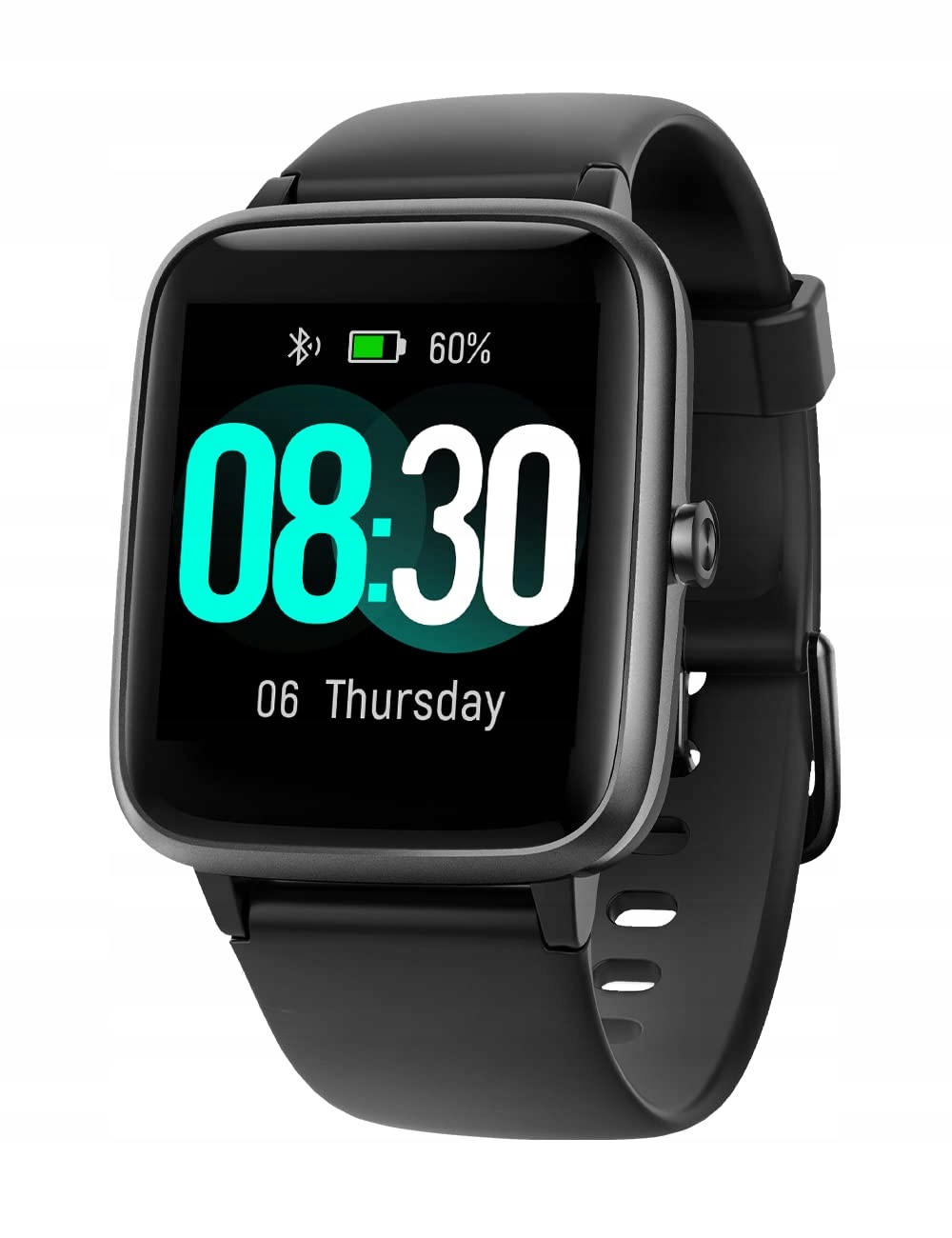 Smartwatch z Bluetooth, Pulsometr, Wodoodporny, Sport, iOS/Android