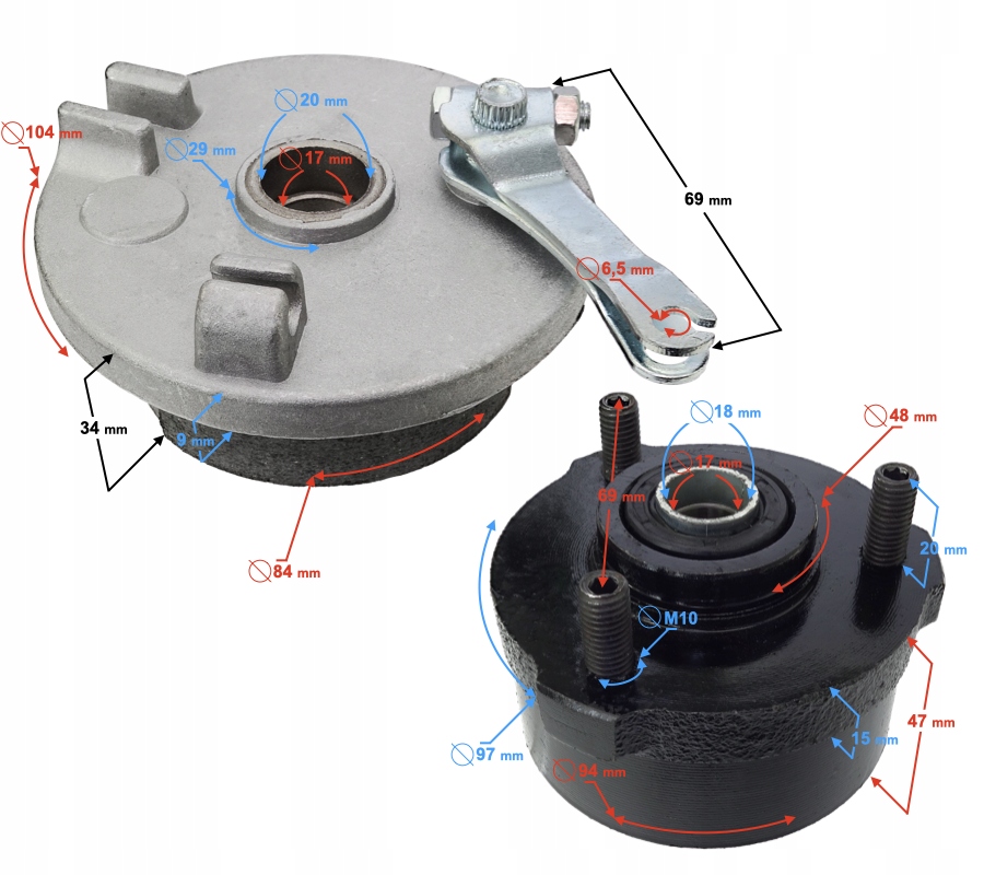Kompletní Přední Brzda Pravá, Kolo 8 Atv Eagle Martinelli