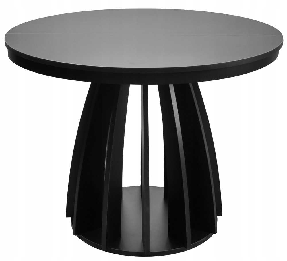 Rozkládací jídelní stůl Diciffy 100-140x100 cm černý