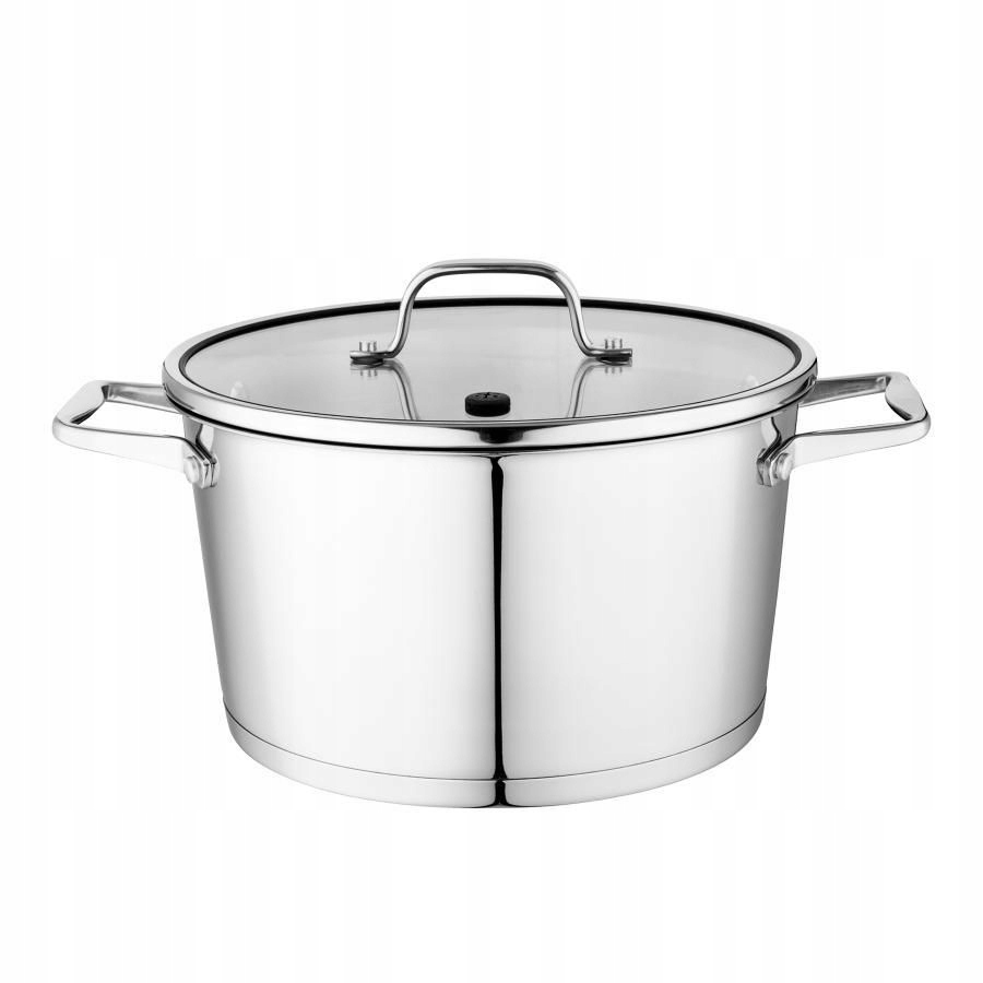 Komplet zestaw garnków stal nierdzewna PROFESSIONAL 8EL. Materiał stal nierdzewna