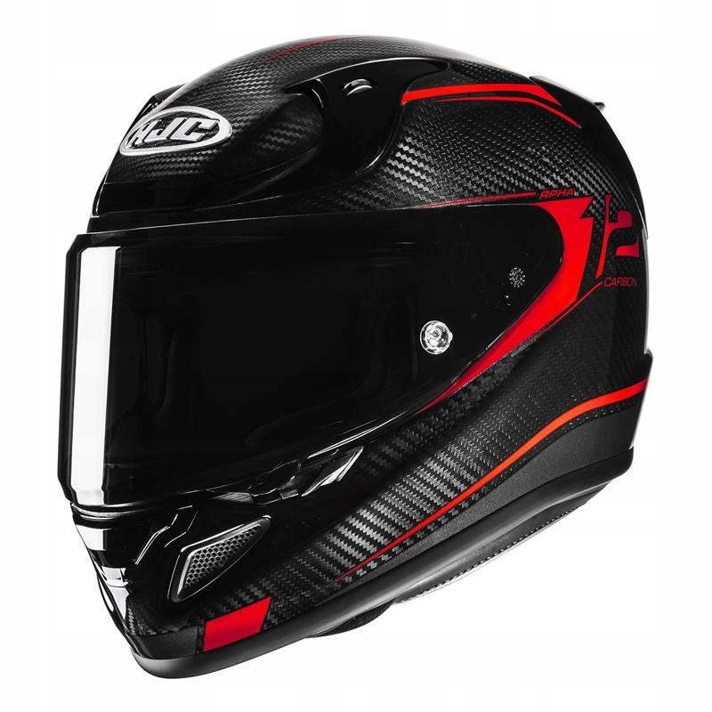 Motocyklová prilba Hjc Rpha 12 Carbon Keres Black/red čierna červená Darčeky