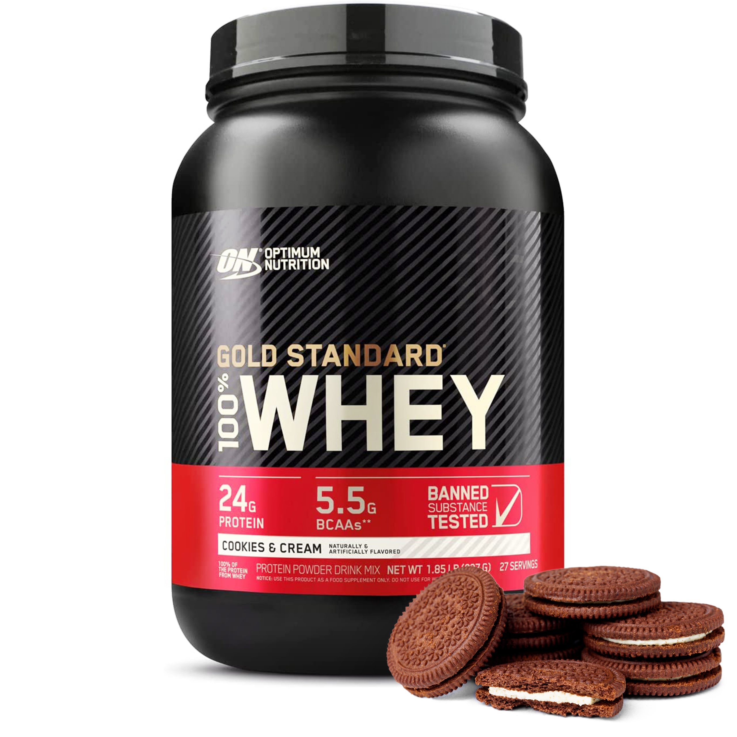 Optimum Nutrition Gold Standard Whey 100% 908 g Sušenky s krémem