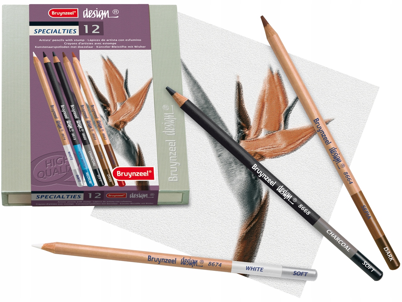 Speciální náčiní Bruynzeel Design sada 12 kusů