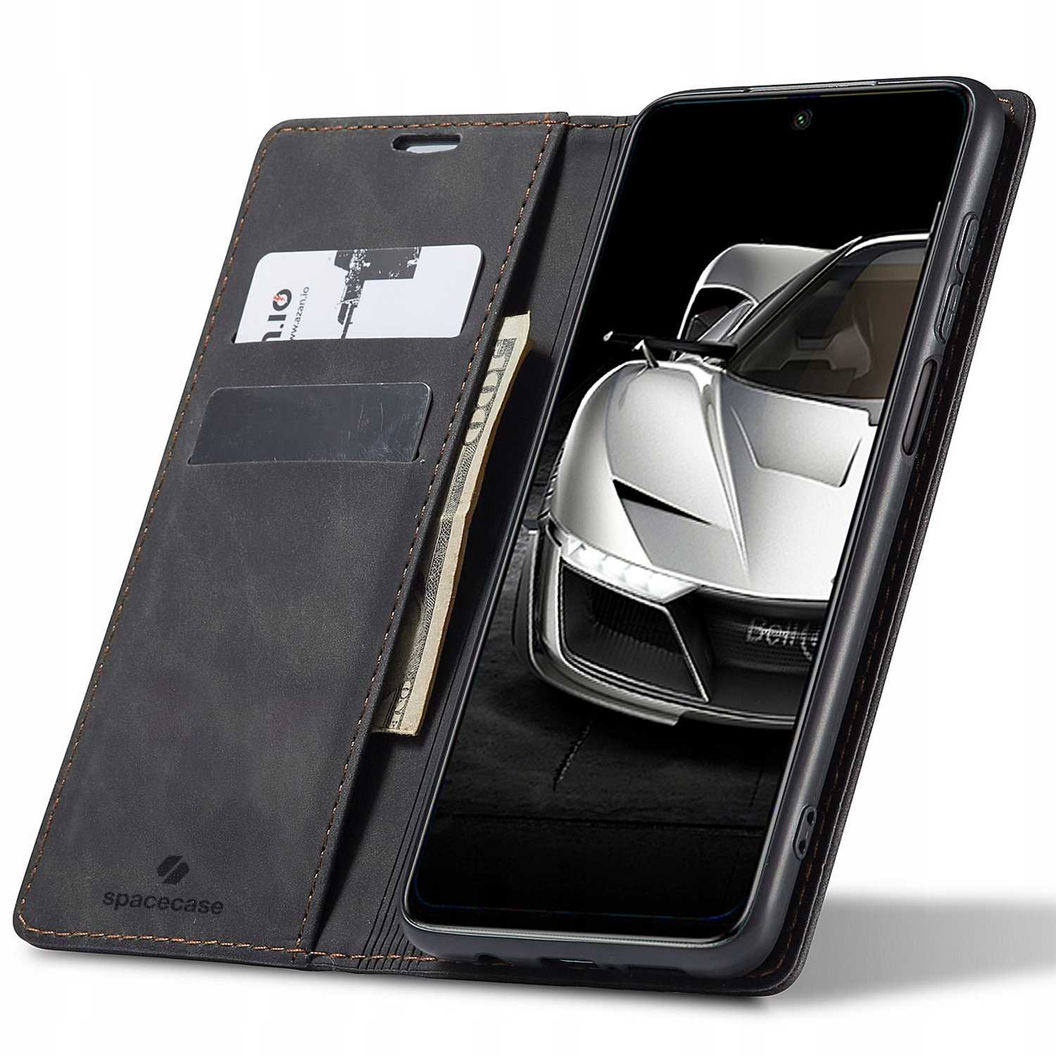 Spacecase Wallet Redmi Note 9S/9 Pro černá