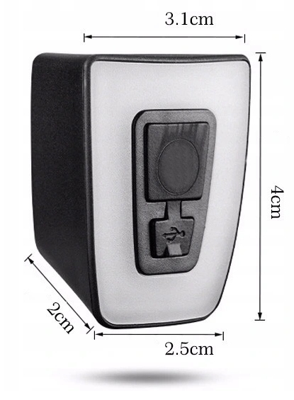 Lampka rowerowa na rower/kask ROXAR LED USB Marka Roxar