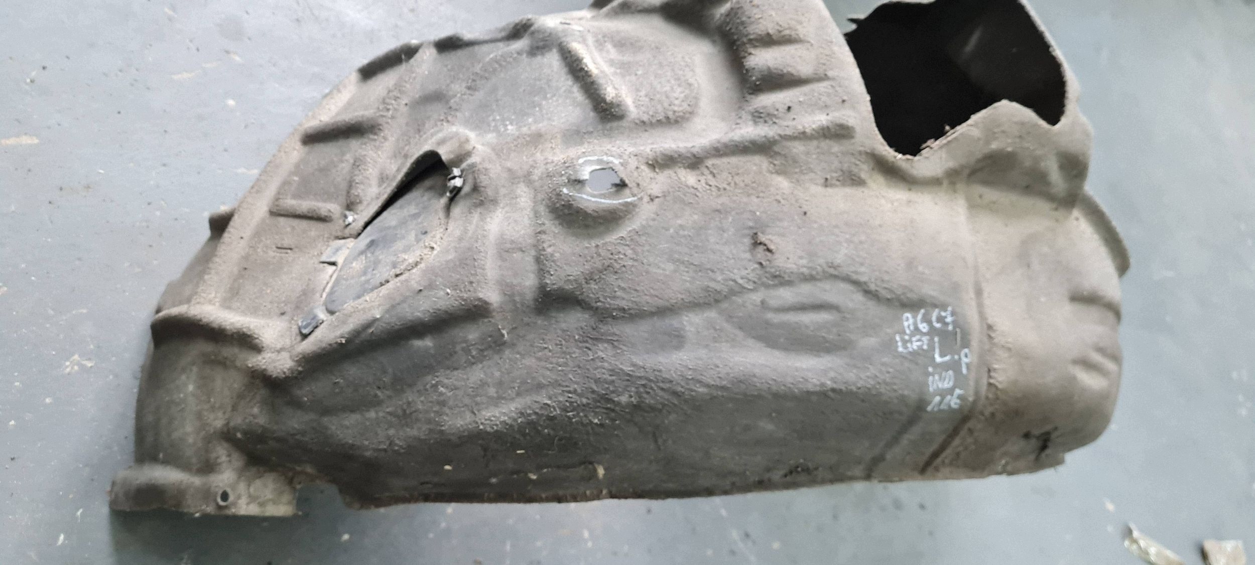 A6 C7 4G LIFT mudguard left left front MATERIAL ORG 4G0821133D