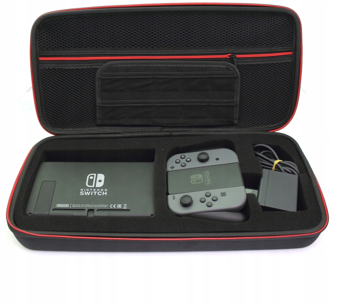

Etui kuferek na konsolę Switch grip zasilacz kable