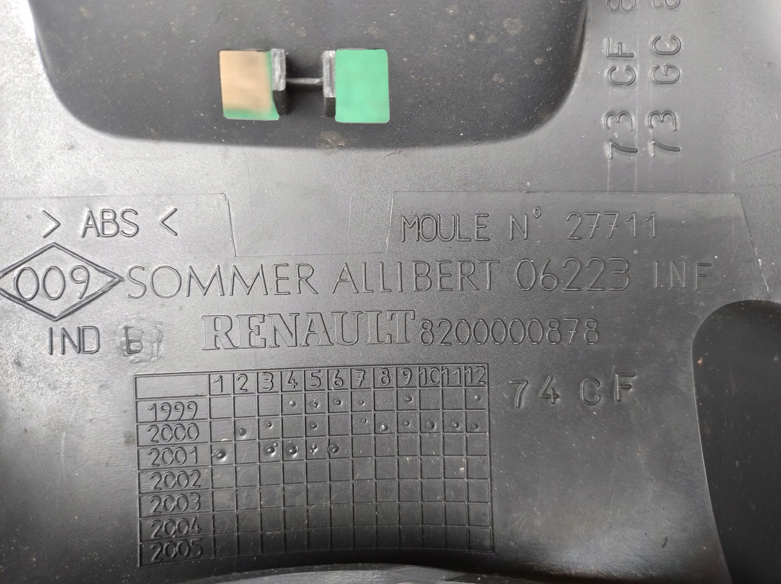 cover below steering wheel, RENAULT LAGUNA II VEL SATIS