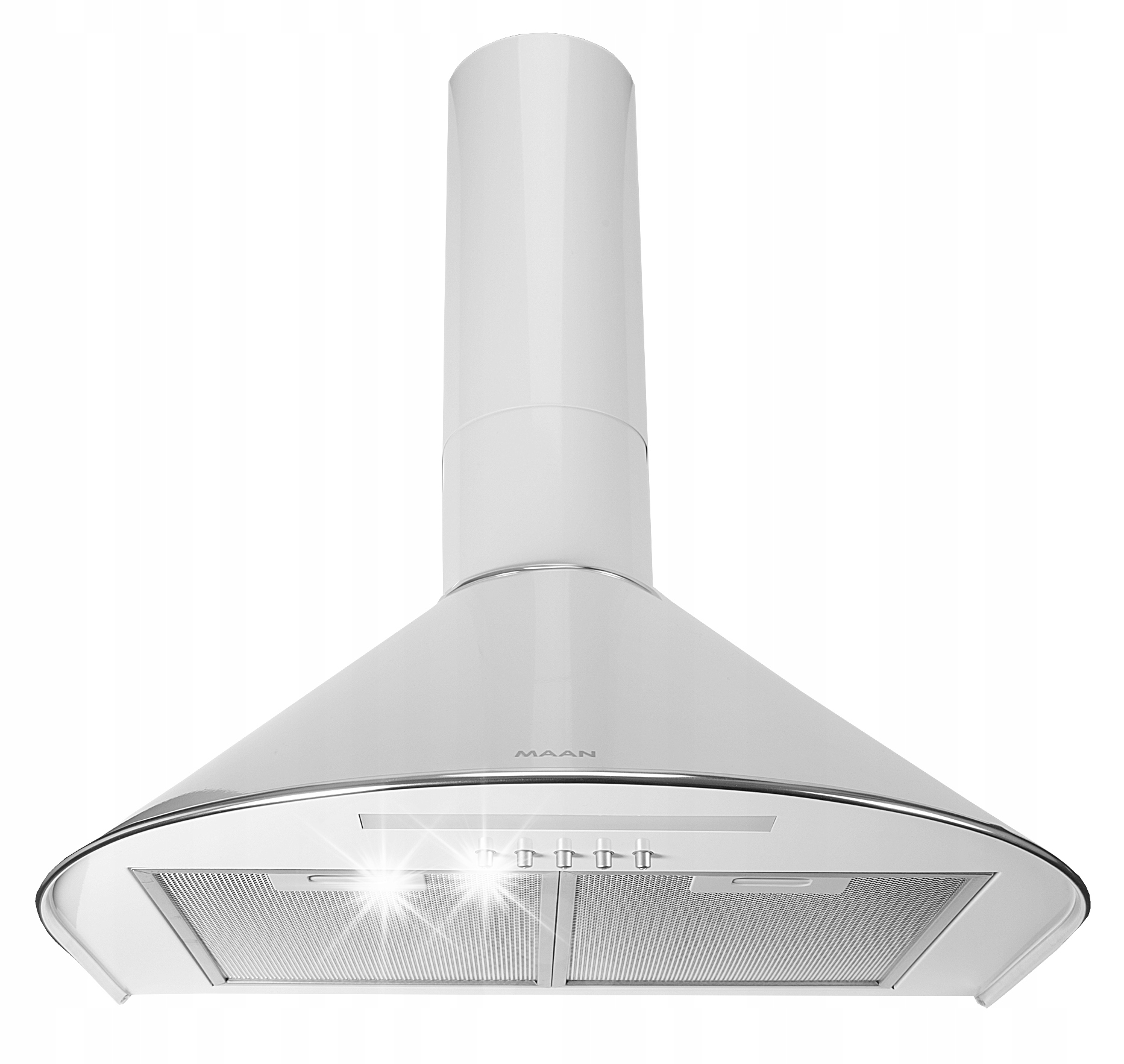 Okap kuchenny kominowy Maan Mix 3 50 cm Biały Przyścienny 145-310 m3/h