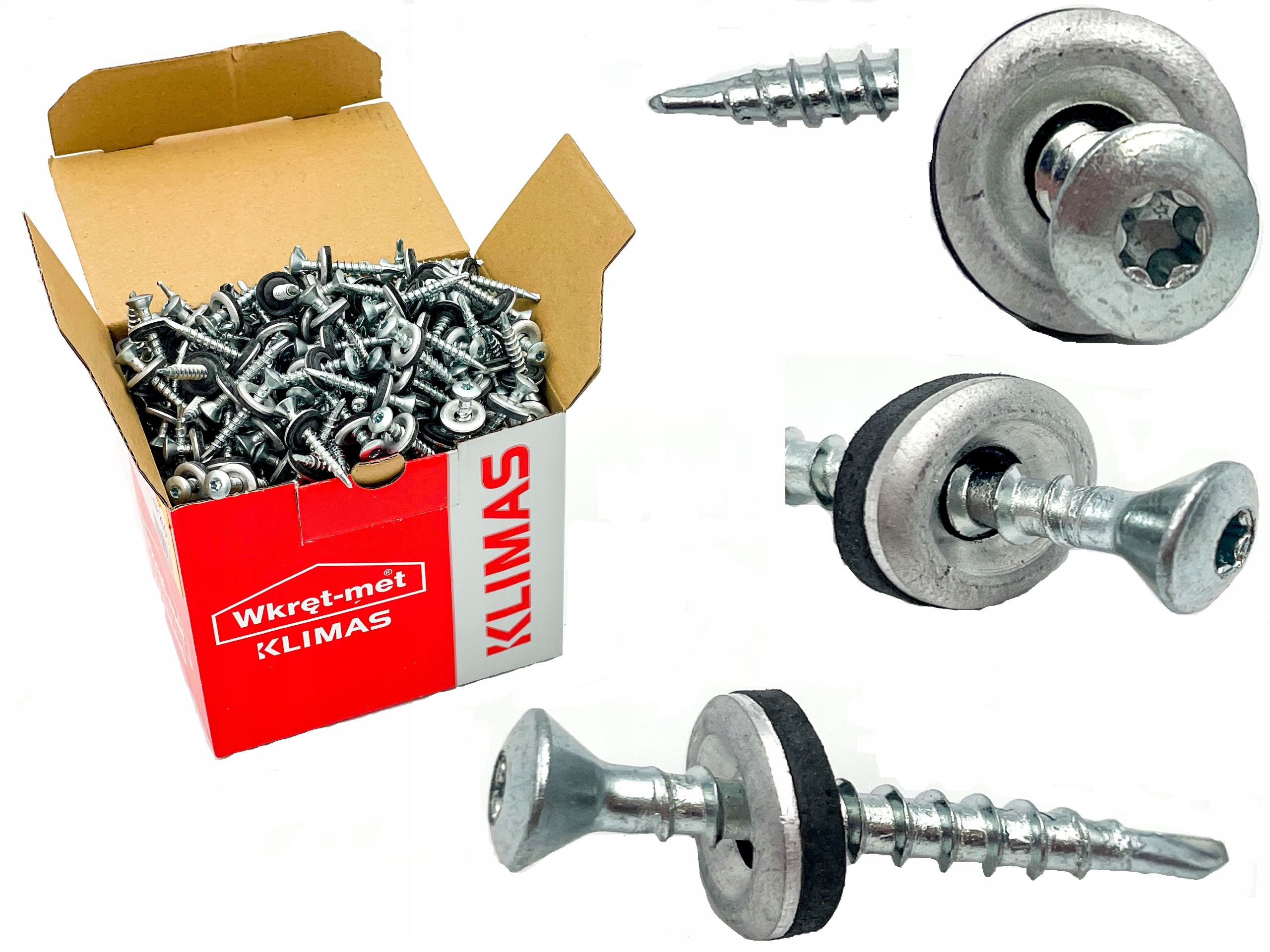 

Wkręty farmerskie do blach 4,8x35mm Ral 7016 Torx
