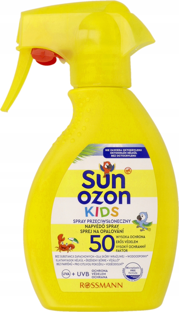 SUNOZON SPRAY PRZECIWSŁONECZNY DLA DZIECI WYSOKA OCHRONA SPF50 250ML