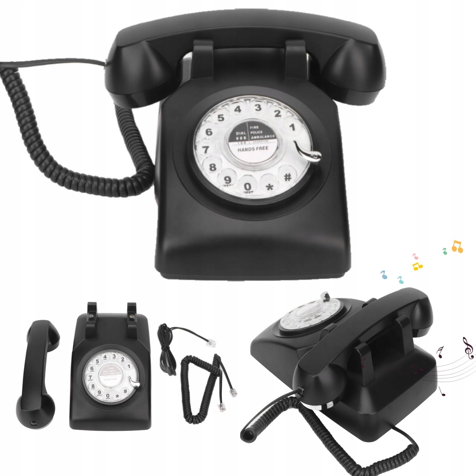 Starý Retro Telefón, Stacionárny Ornament S Mechanickým Zvonením A Reproduktorom