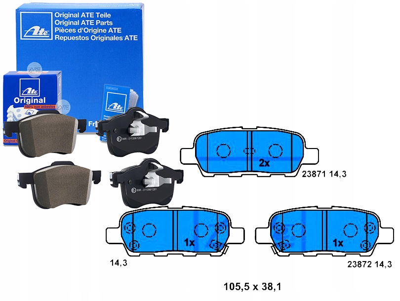 Brzdové Destičky Nissan Zadní Cube Juke Murano X-tra