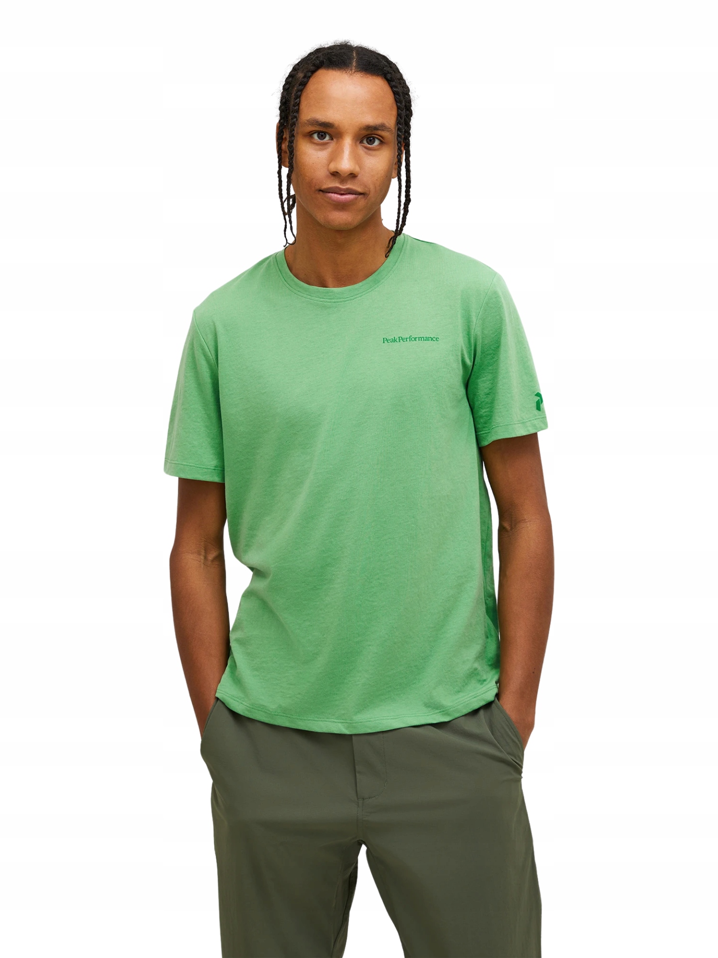 Tričko Peak Performance pánské Explore Logo Tee zelené M