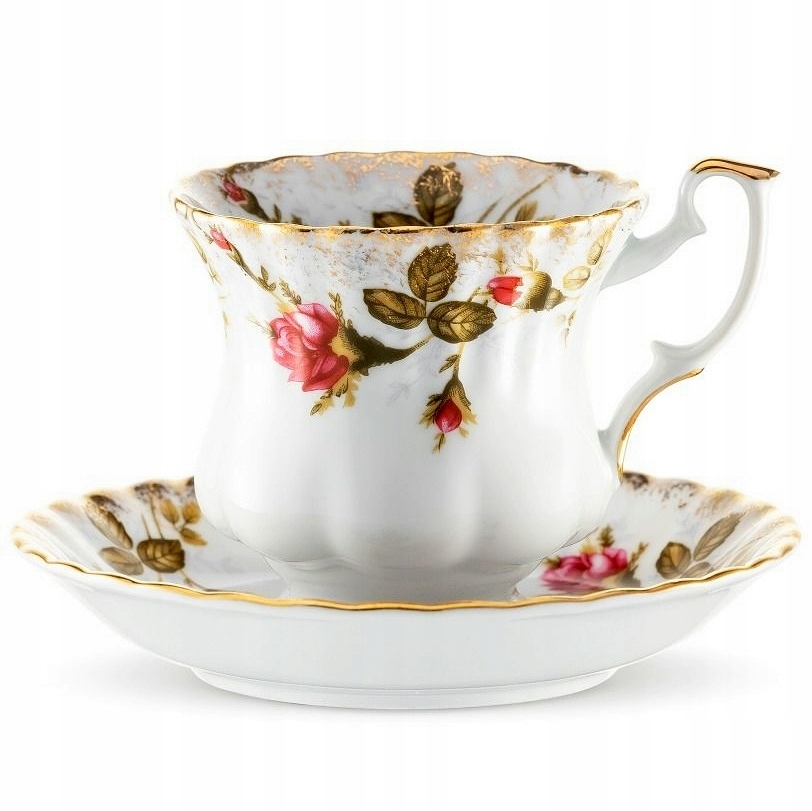 

B013 Filiżanka 20 Spodek Iwona Róża Złota Chodzież