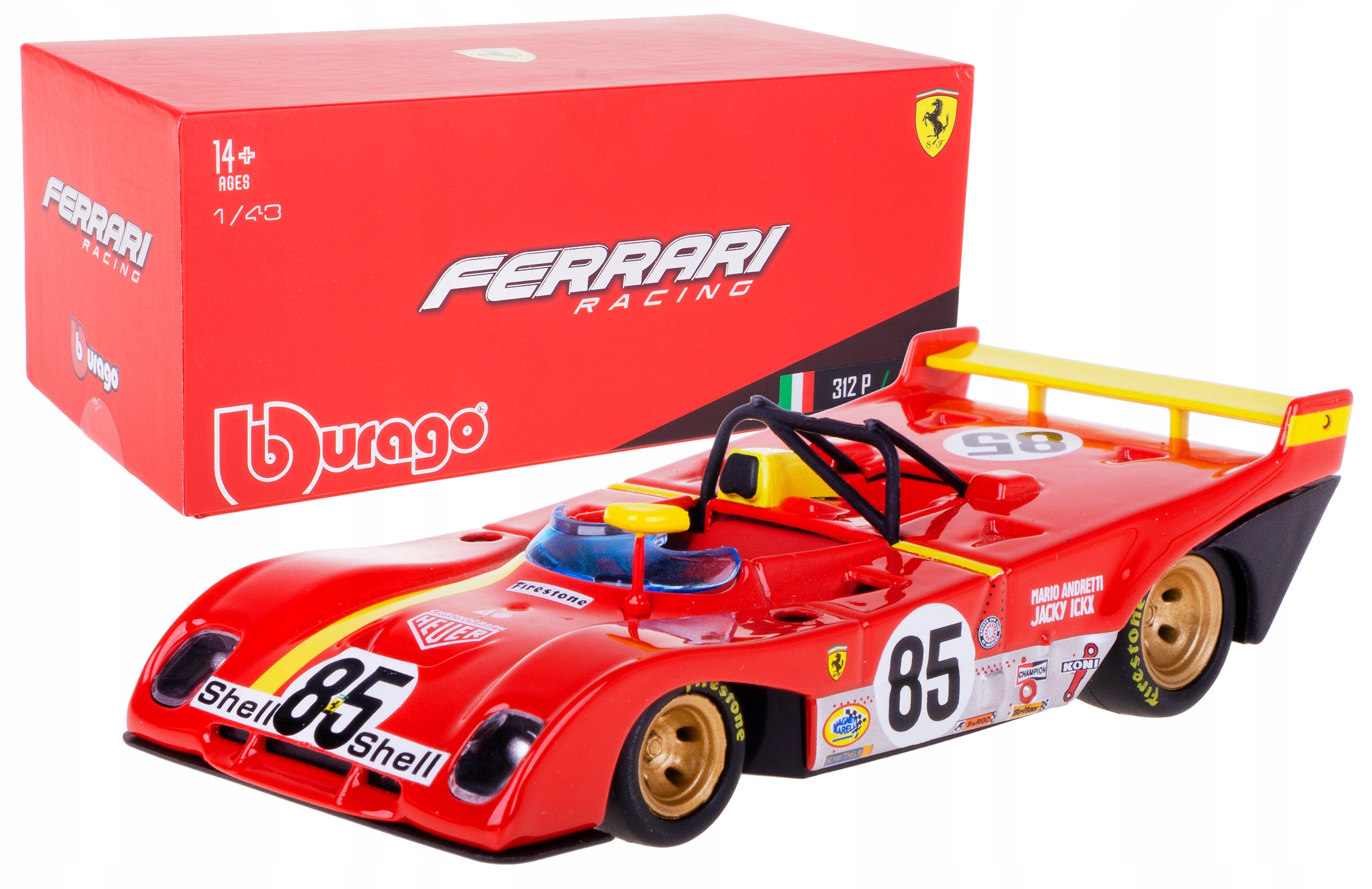 Ferrari 312 P 1972 Model Bburago 1:43 Box #85