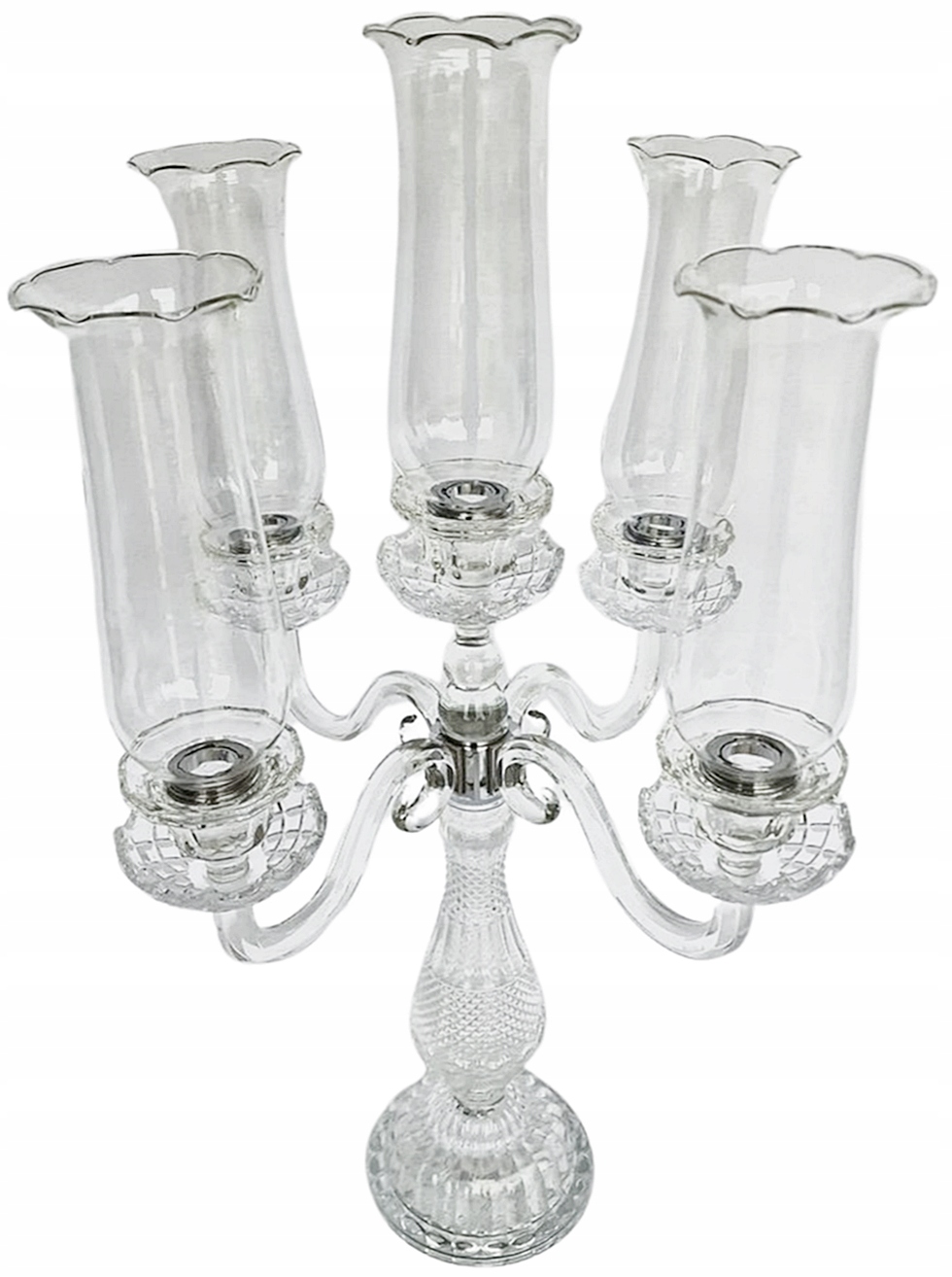 Kandelabra sklenená 69 cm svietnik Kandeláber x5 2559-5
