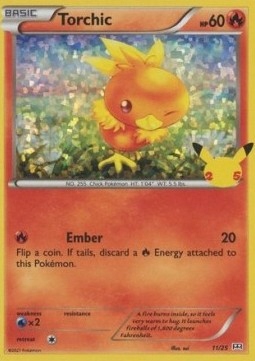 Karta MCD25 Torchic holo 11/25