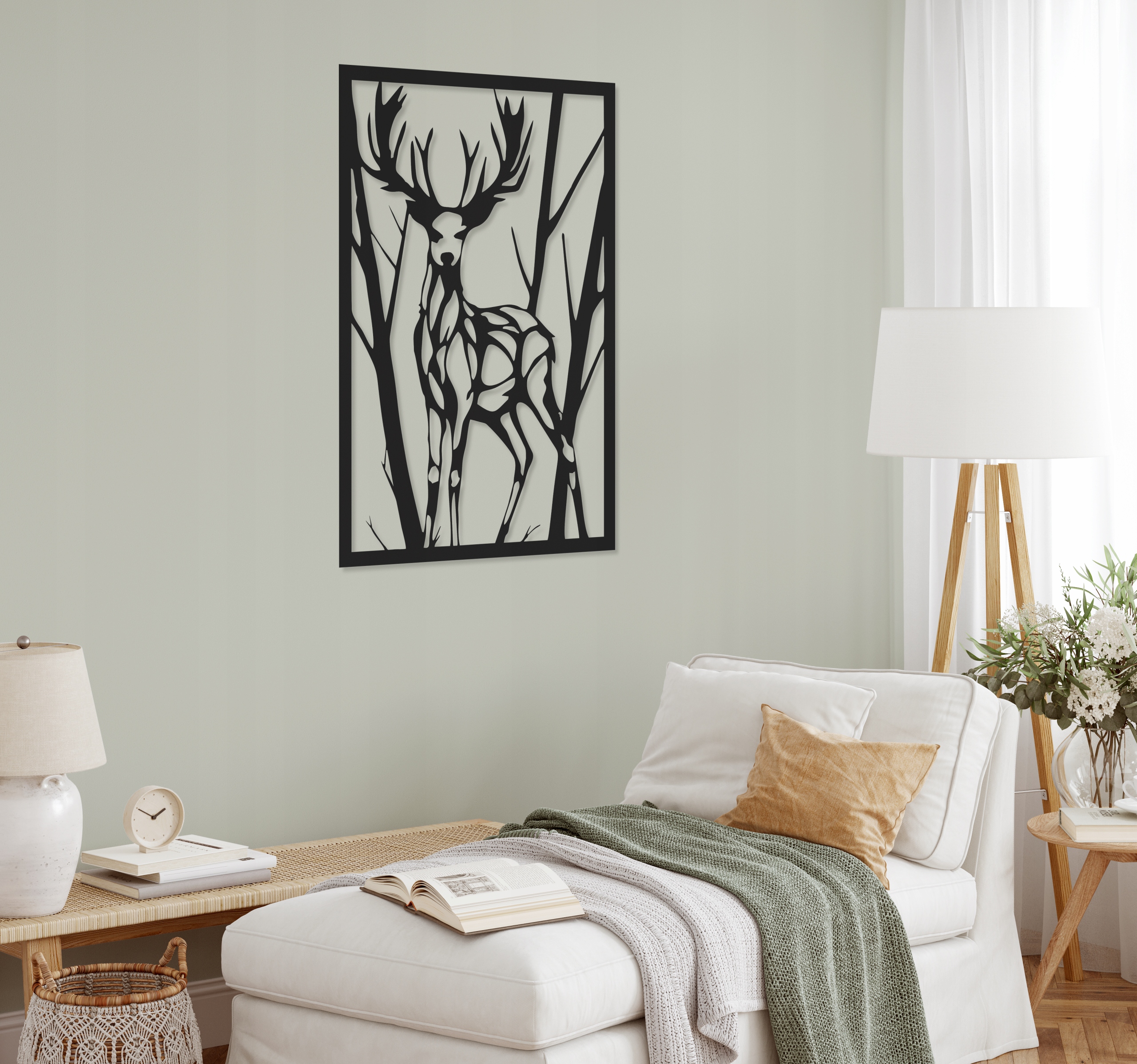 OBRAZ JELEŃ DEKORACJA AŻUROWA OZDOBA ŚCIENNA 3D Marka inna