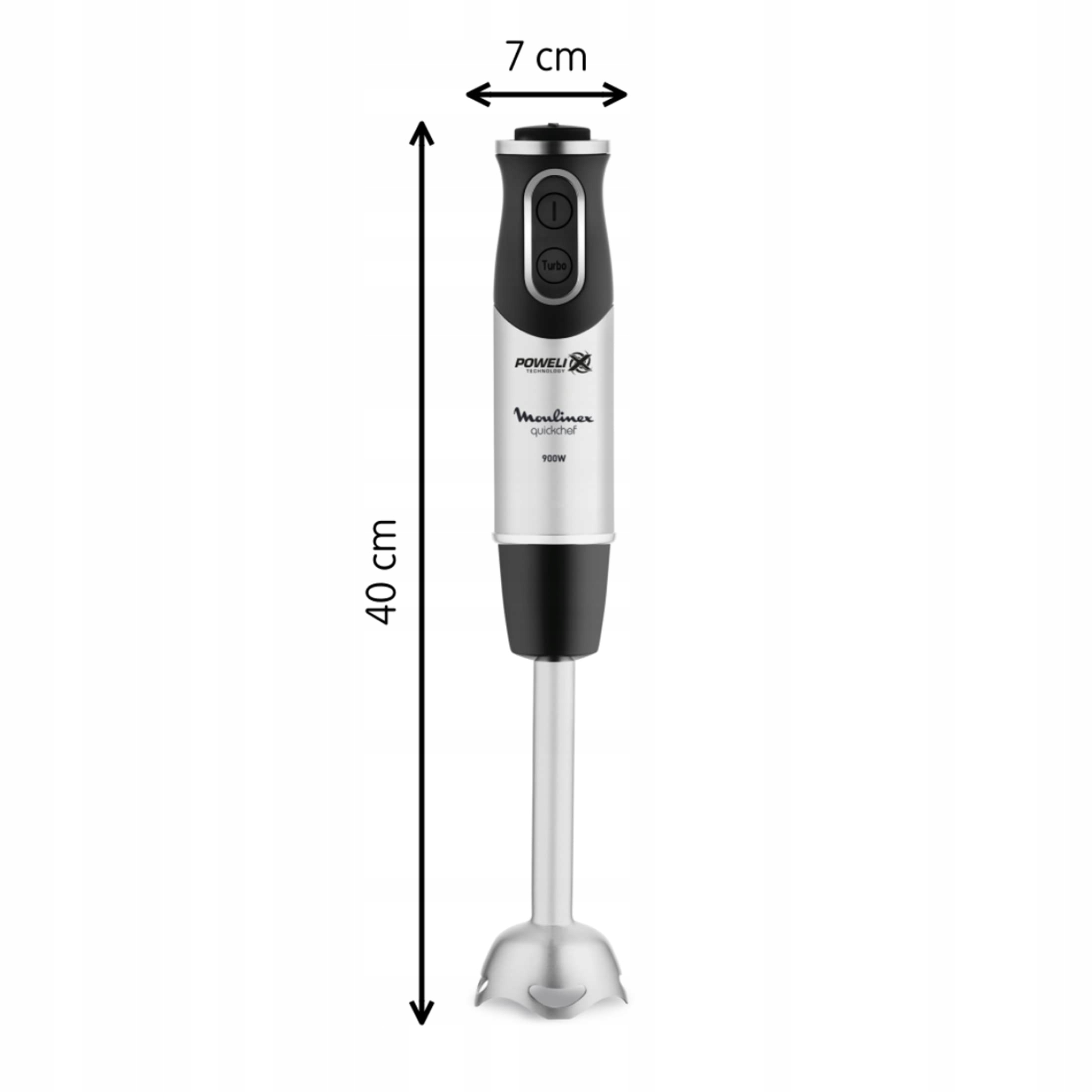 MOULINEX Quickchef Blender Ręczny 3w1 Technologia Powelix Stal Nierdzewna — miniatura 2