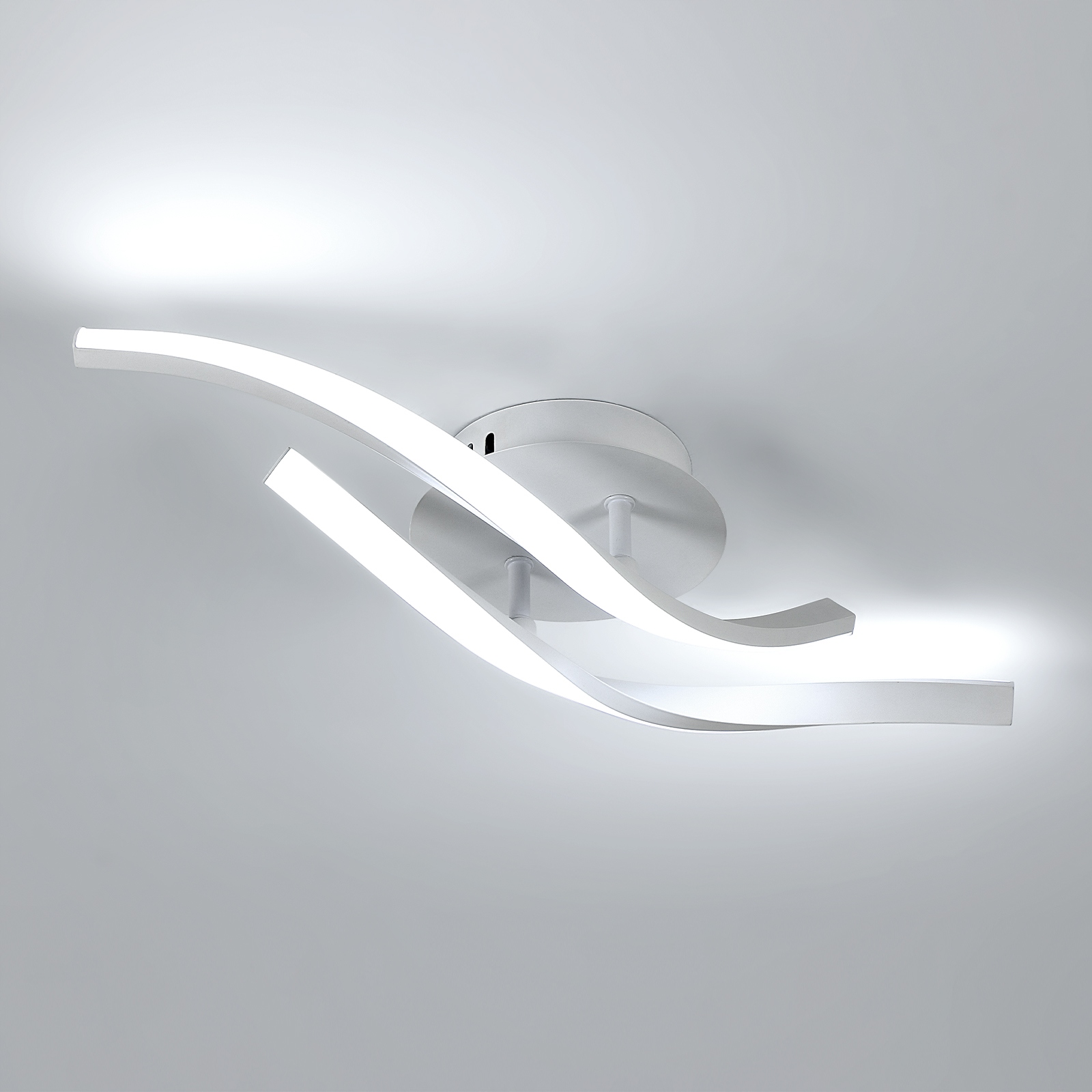 Lampa Sufitowa Led Żyrandol Biały Nowoczesny 13W 6500K 970LM