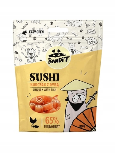 5x Mr. Bandit Sushi Kuře & Ryba 80g