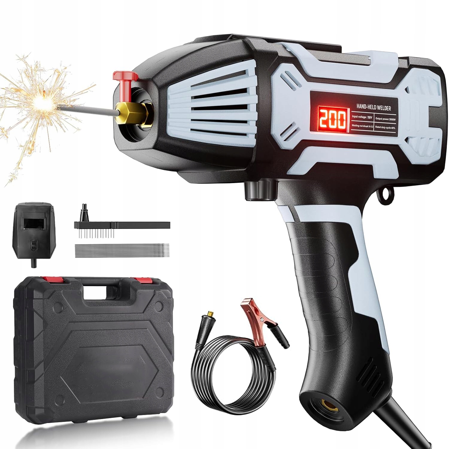 Ruční svářečka 220V Igbt invertorová technologie digitální svářečka s horkým obloukem 3000W