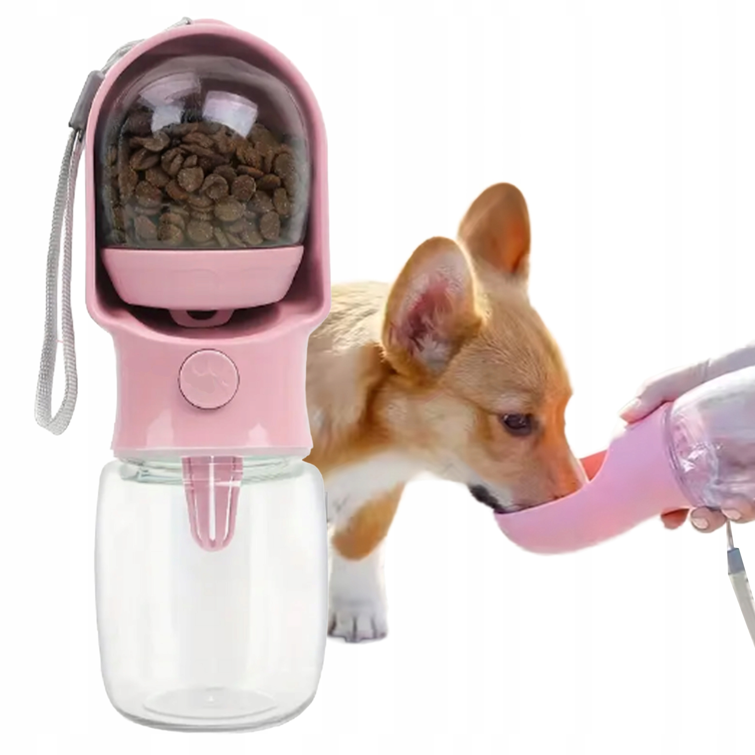 Levně Láhev Pro Psa Kočku Napáječka Lahev Na Pití Přenosná miska na vodu Turistické krmivo