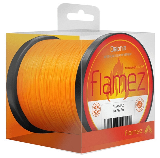 Żyłka karpiowa Delphin Flamez Pomarańczowa 0,35mm 600m
