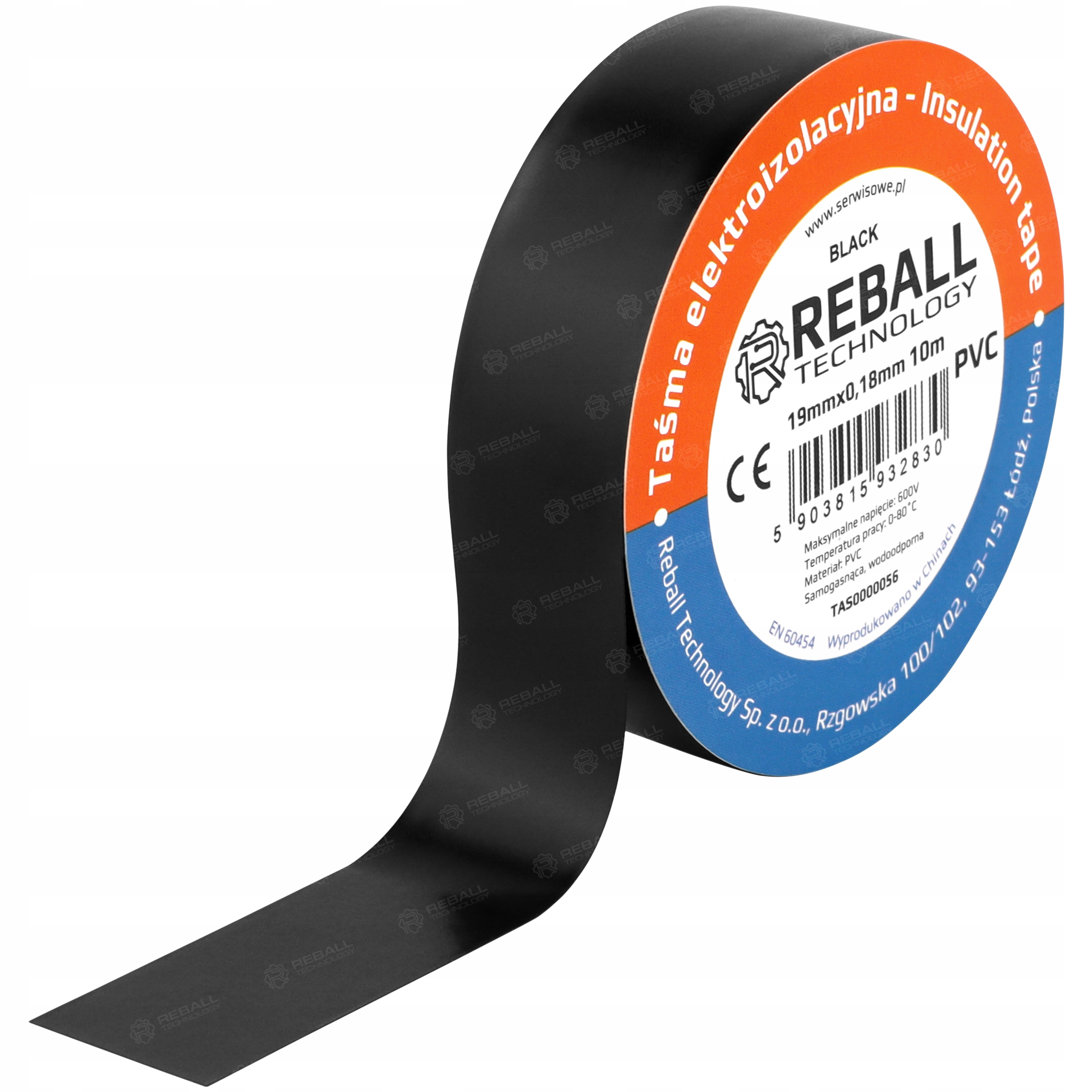 Taśma z PCV/PVC Reball 19 mm x 10 m