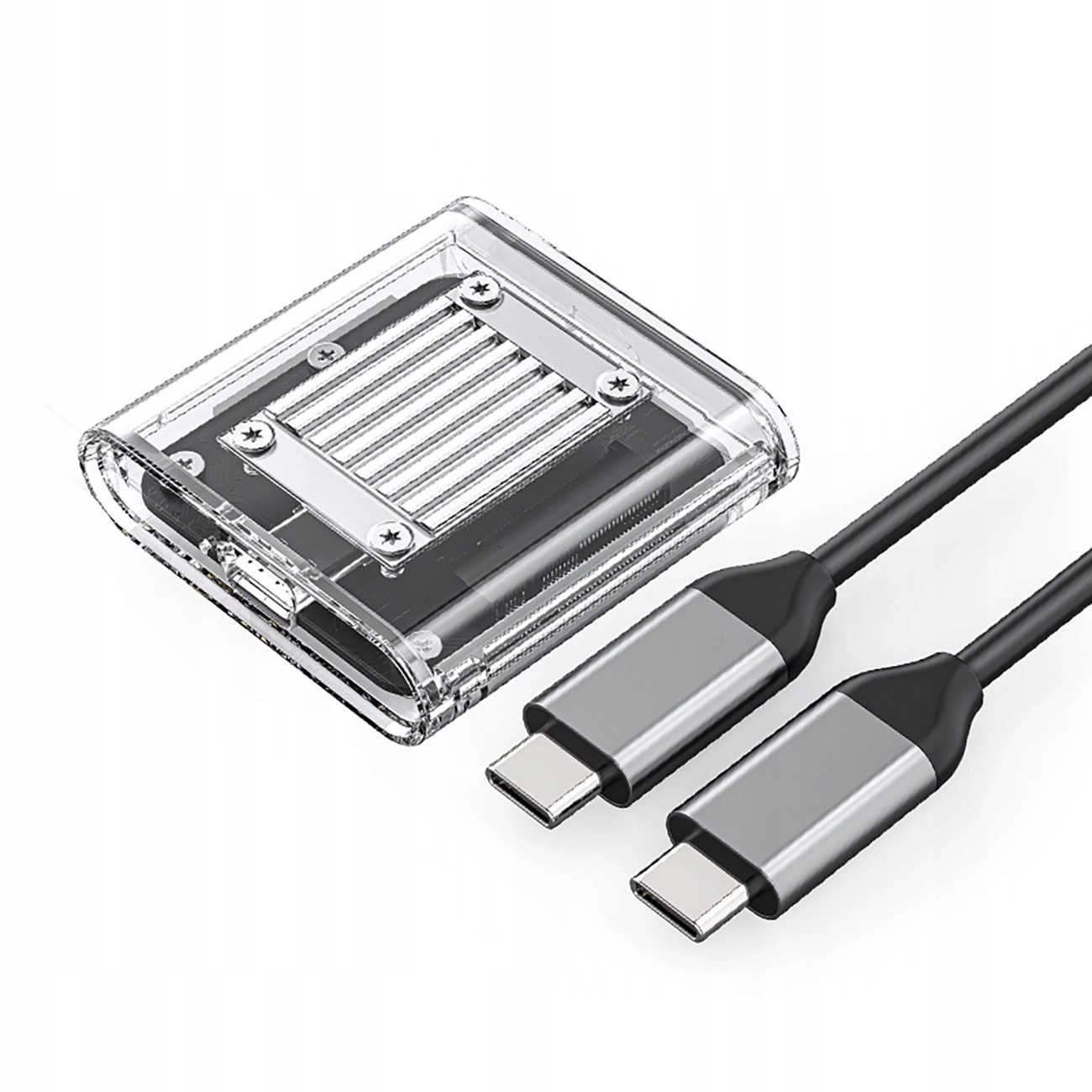 Disková kapsa Orico TC20-M2-10G M.2 Nvme Usb-c 3.2 průhledná