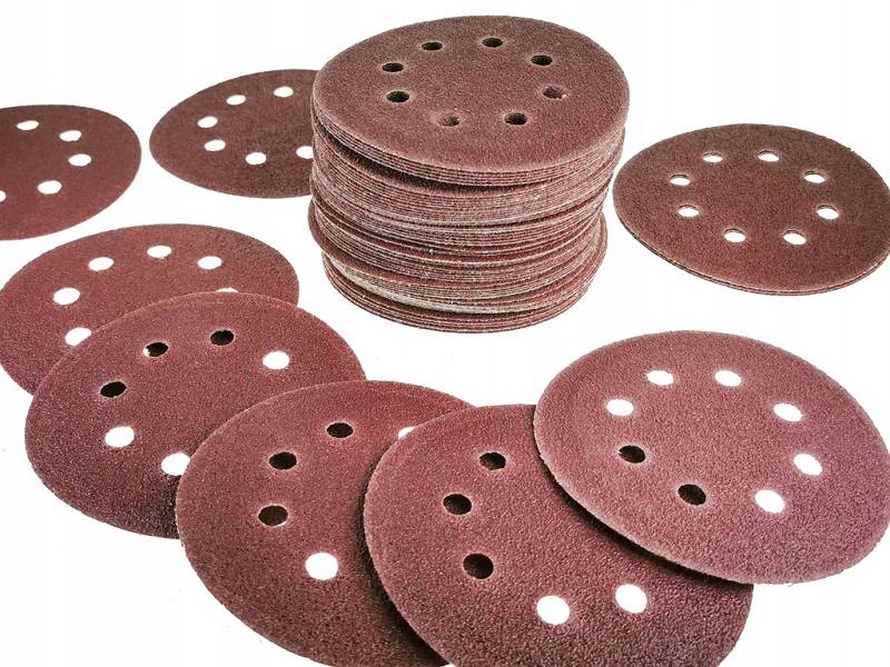 Zestaw Papier Ścierny Rzep Z Otw. 125MM P60 50SZT