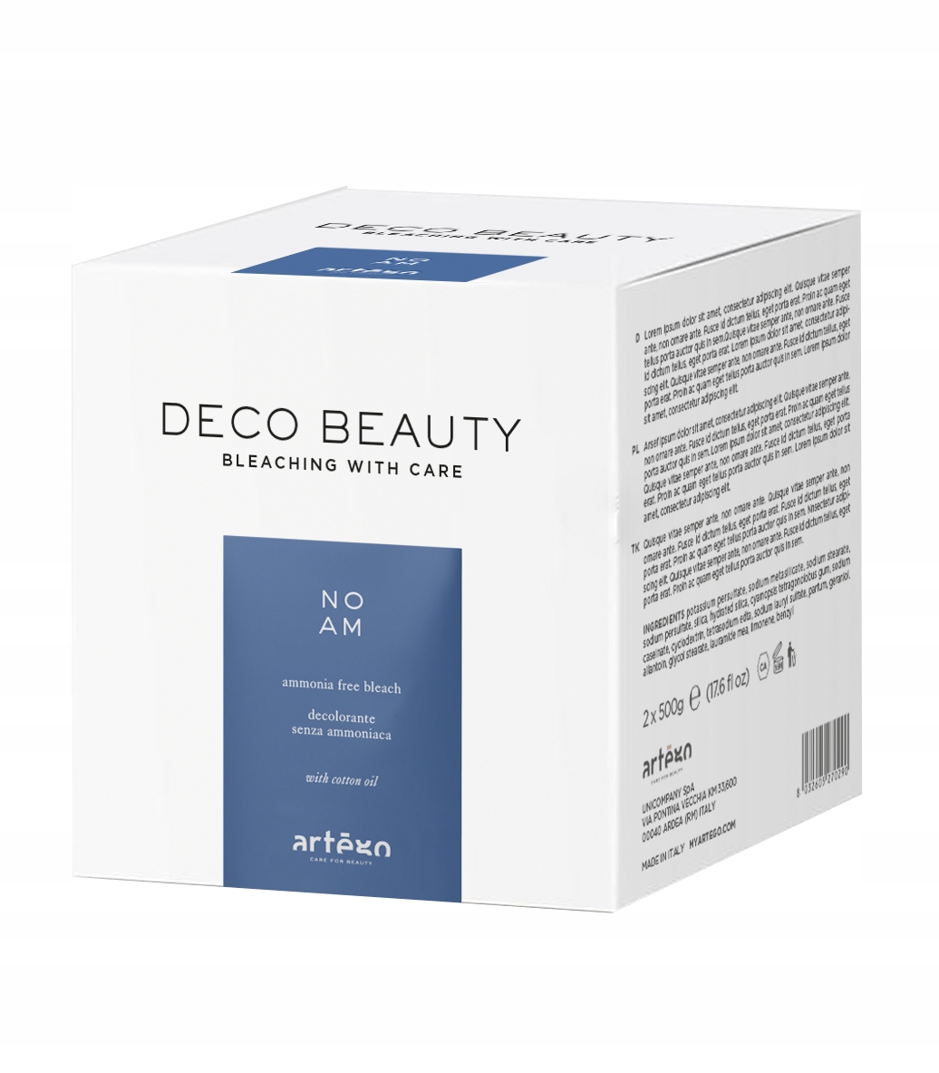 Rozjasňovač na vlasy Artego Deco Beauty No Am 2x500 g Bělící