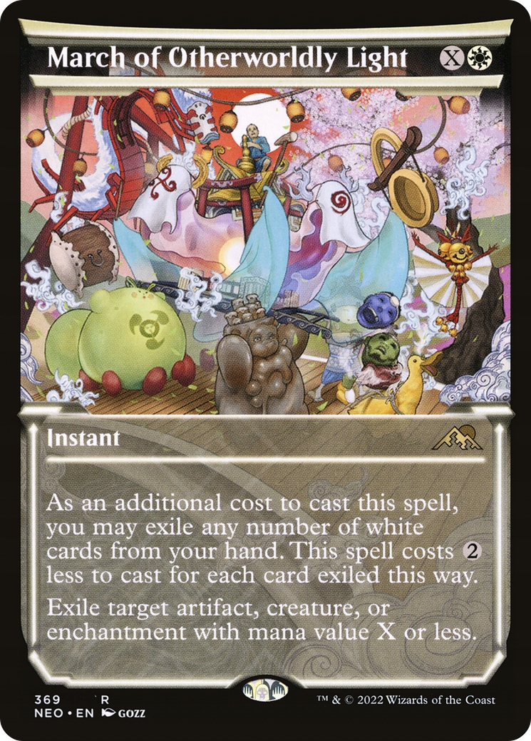 Mtg March of Otherworldly Light, Showcase (neo) stan Nm