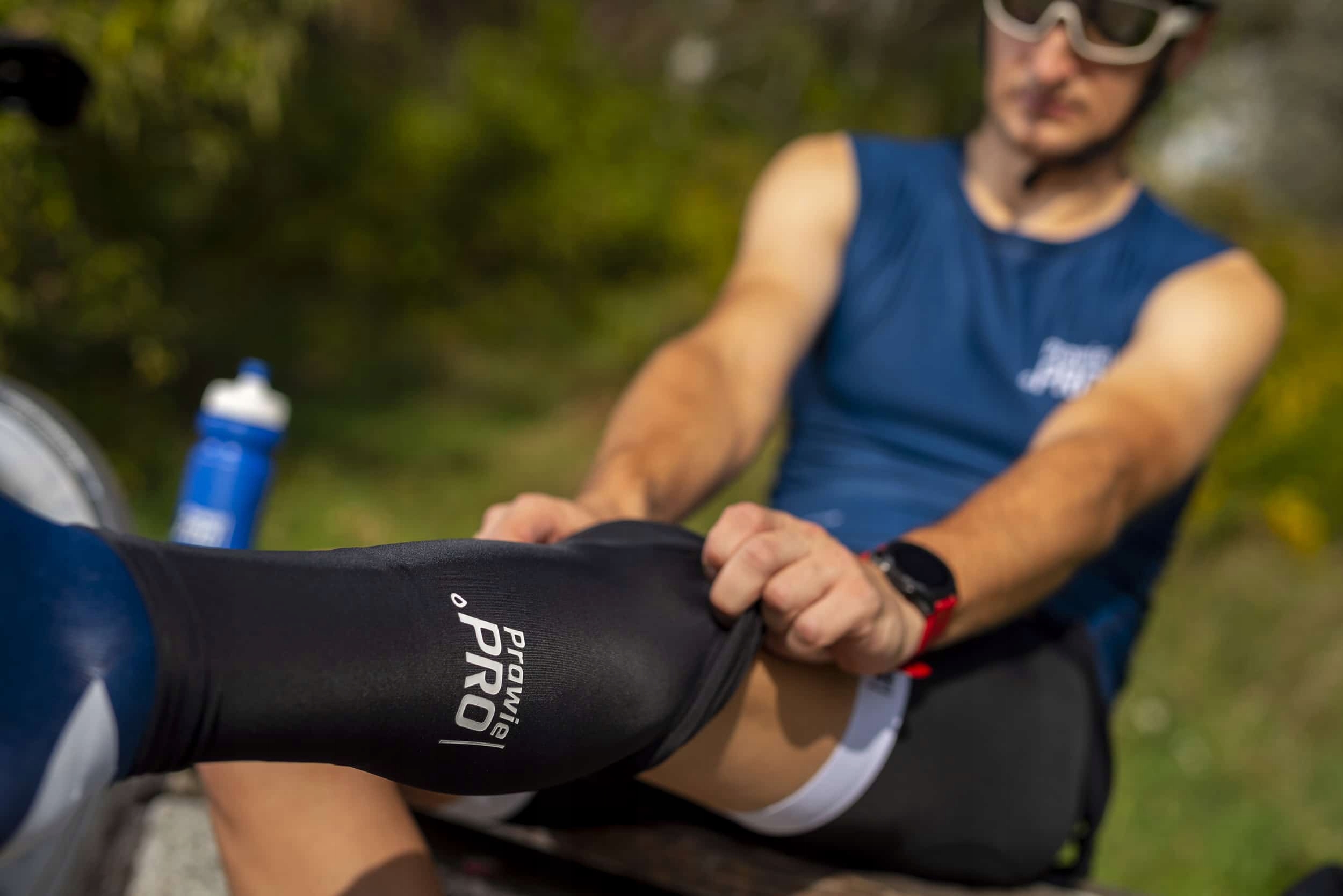 Nogawki Ocieplacze Kolarskie Prawie.PRO Czarne Unisex Rozmiar S