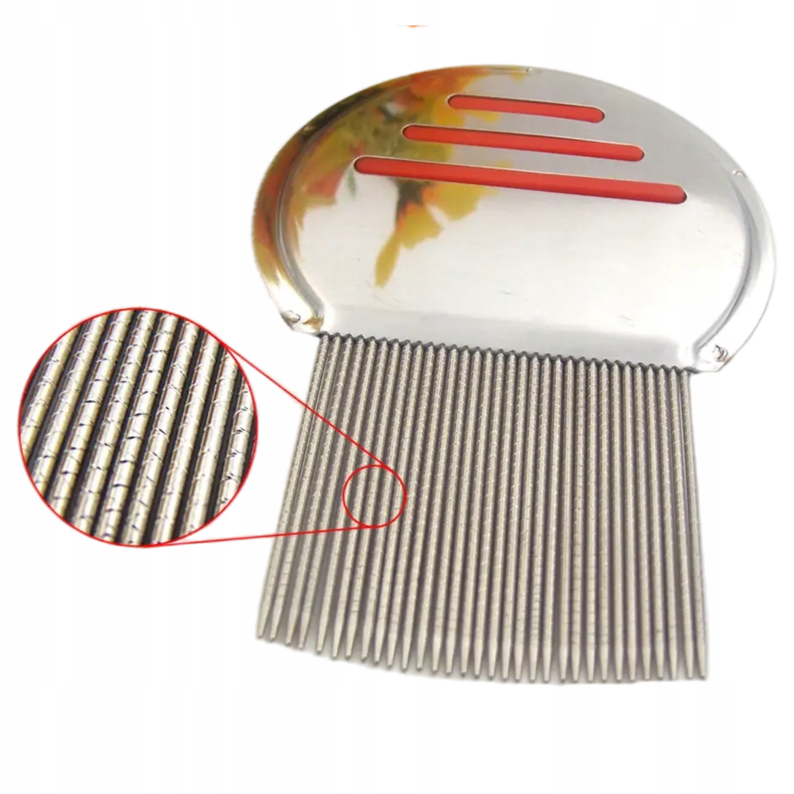 METALOWY GRZEBIEŃ NA WSZY I GNIDY TERMINATOR GĘSTY Model Metalowy grzebień na wszy gnidy terminator